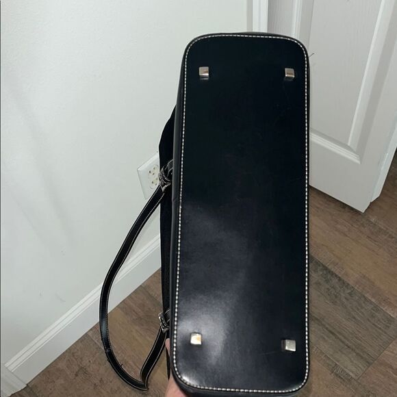 Etienne Aigner Black Shoulder Bag Sleek Structured Design - Picture 12 of 12